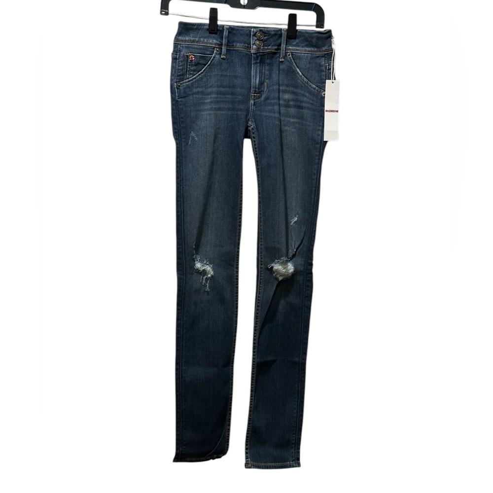 Hudson Midrise Collin Skinny Jeans, Distressed, SZ 24 NWOT